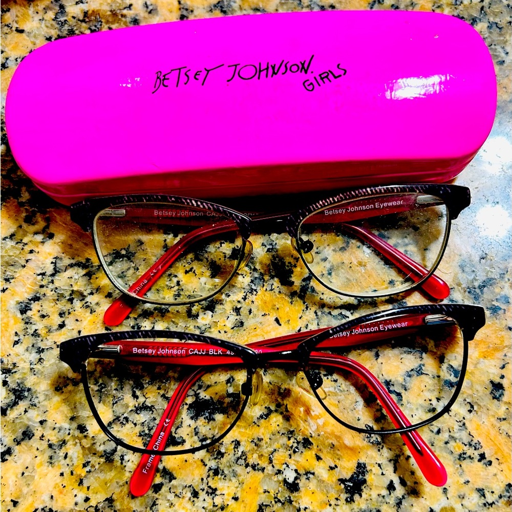 2 Pairs of Betsy Johnson Glasses